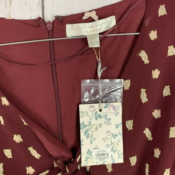 LC Lauren Conrad Runway Size 12 Red‎ Romper Women - Picture 3 of 9